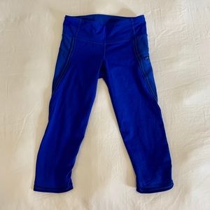 Lululemon luxtreme royal blue crop